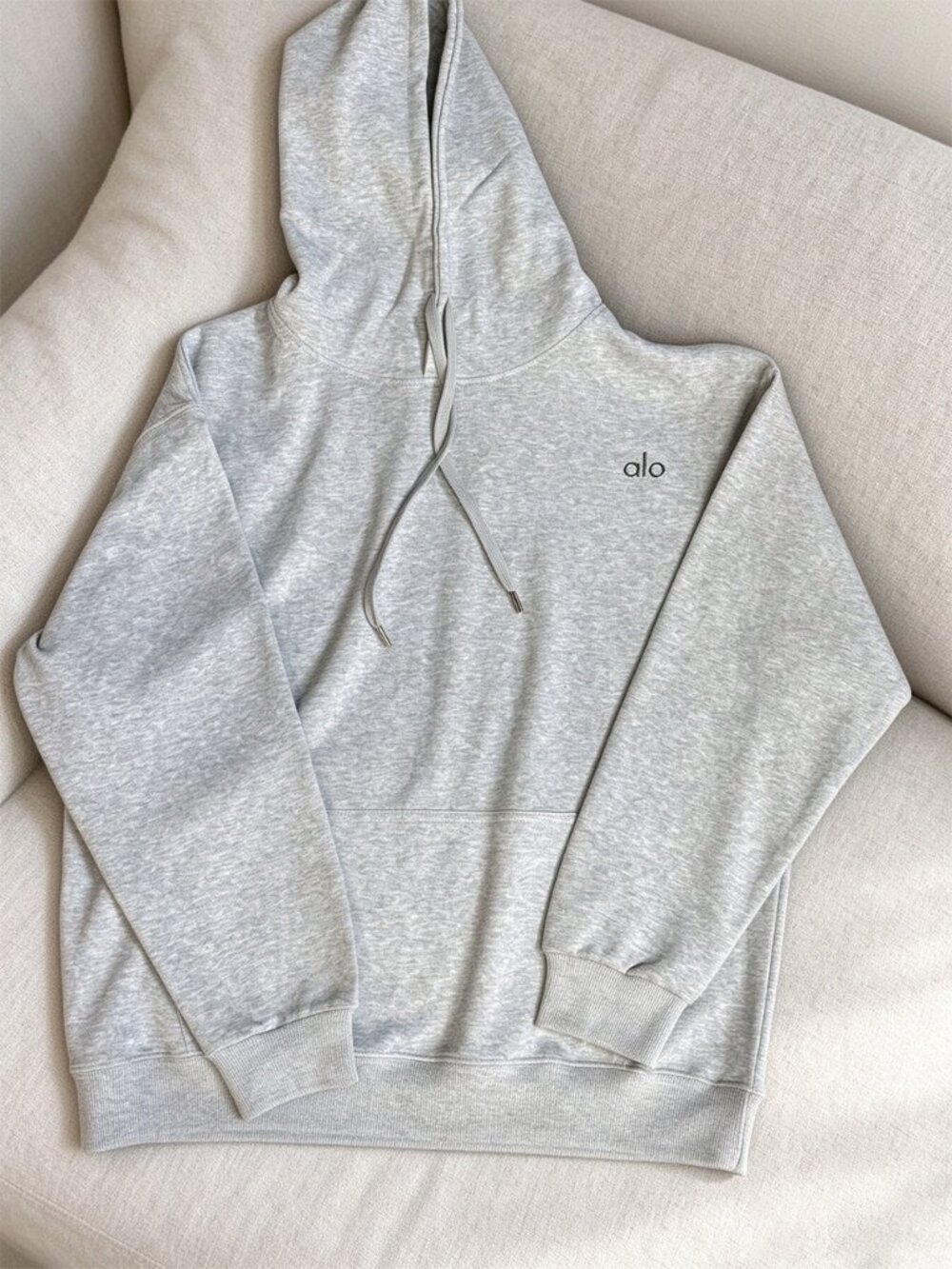 Alo Yoga Accolade Heather Gray Hoodie Studio To Street Oversized